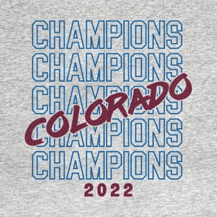 Colorado Hockey Champions 2022 T-Shirt